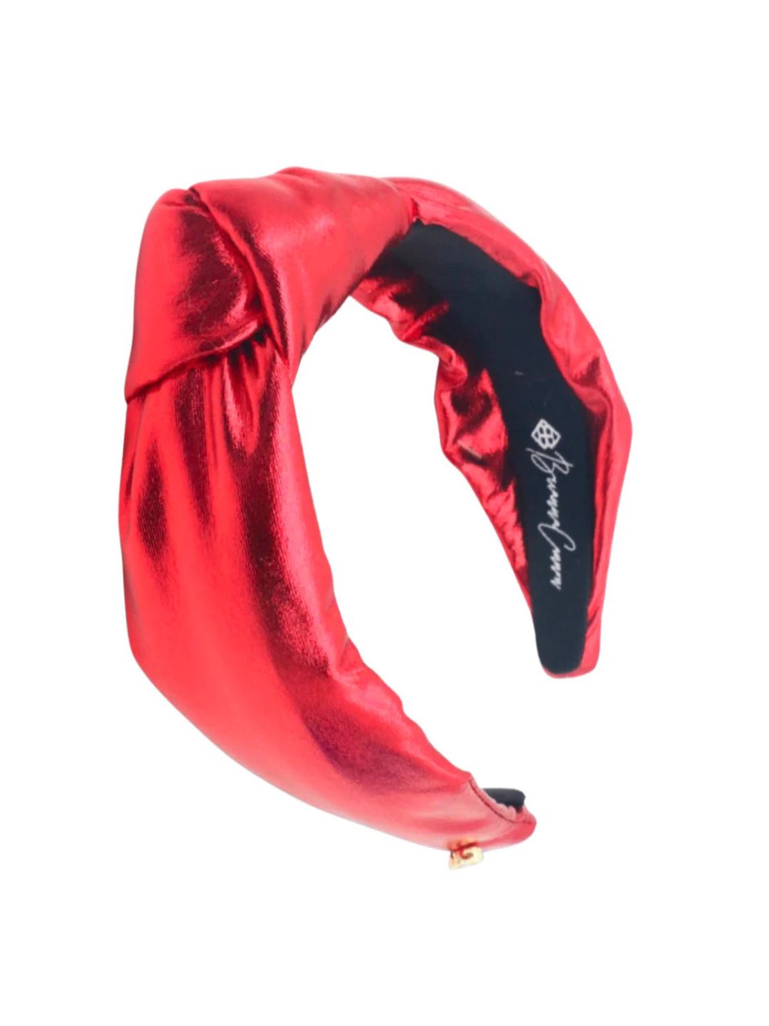 Red Satin Puff Headband