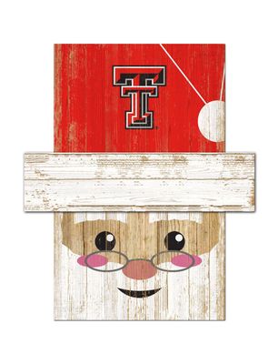 Santa Head Wood Ornament