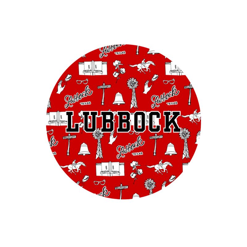 Lubbock Toile Button
