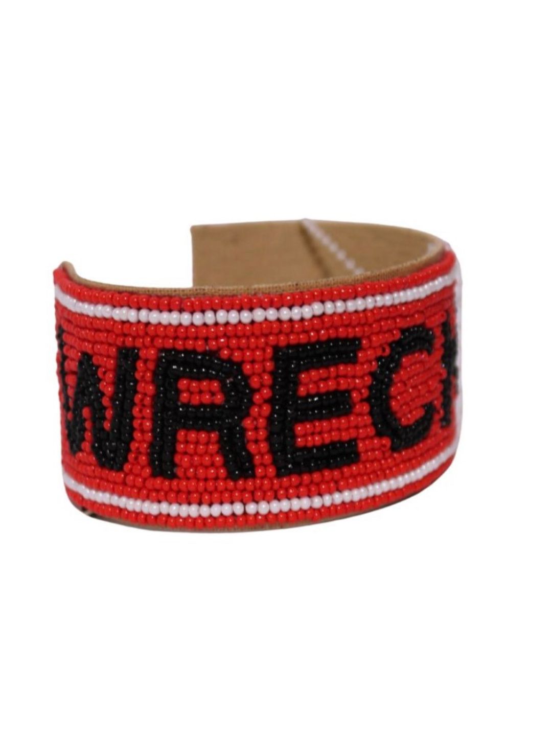Wreck em Beaded Cuff Bracelet