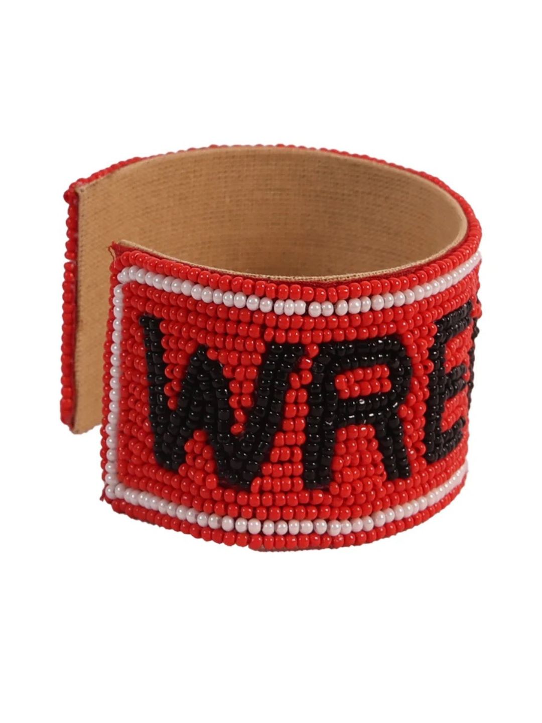 Wreck em Beaded Cuff Bracelet