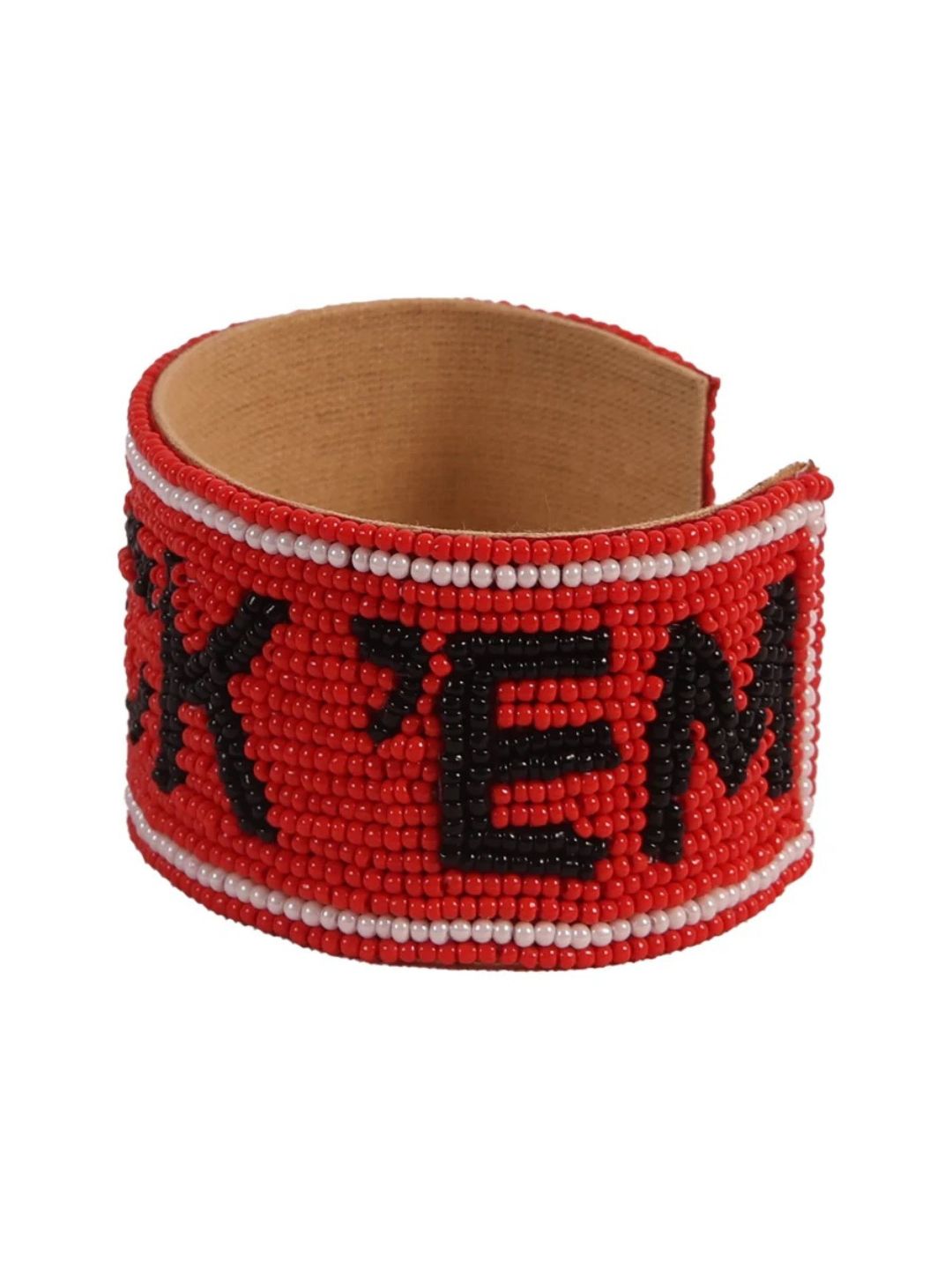 Wreck em Beaded Cuff Bracelet