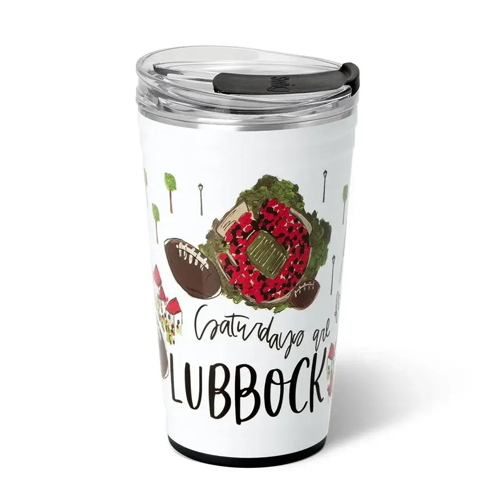 Saturdays in Lubbock Tumbler 24oz