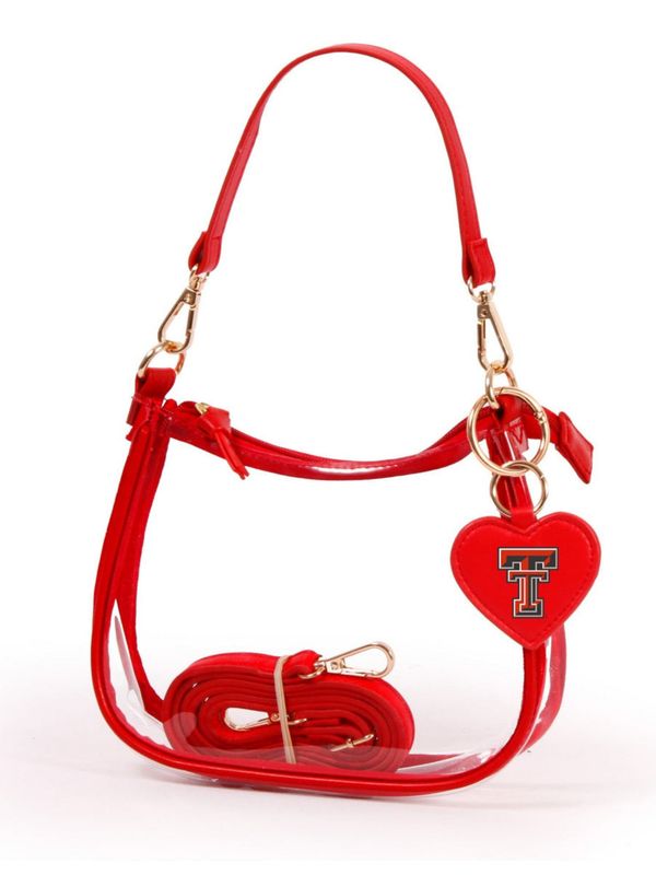 Clara Clear Purse with Heart Charm