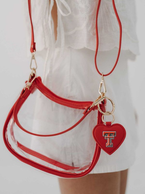 Clara Clear Purse with Heart Charm