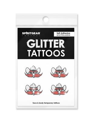 Glitter Raider Red Tattoo 4 Pack
