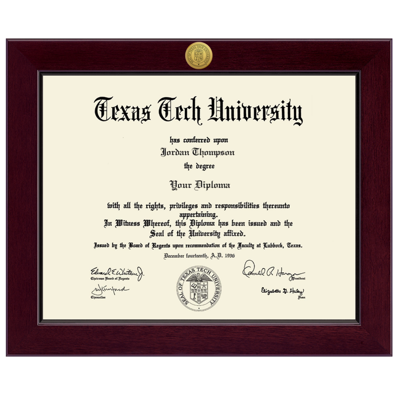 Century Engraved Gold Diploma Frame