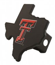 Cut Out State of Texas Double T Hitch Cover Black