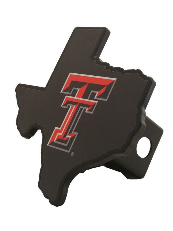 Cut Out State of Texas Double T Hitch Cover Black