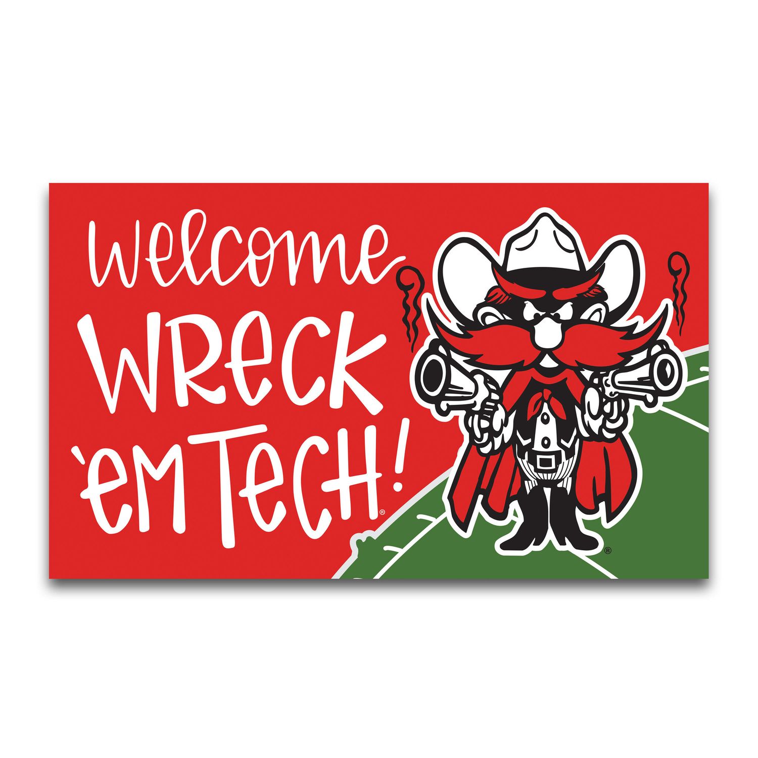 Raider Red Door Mat