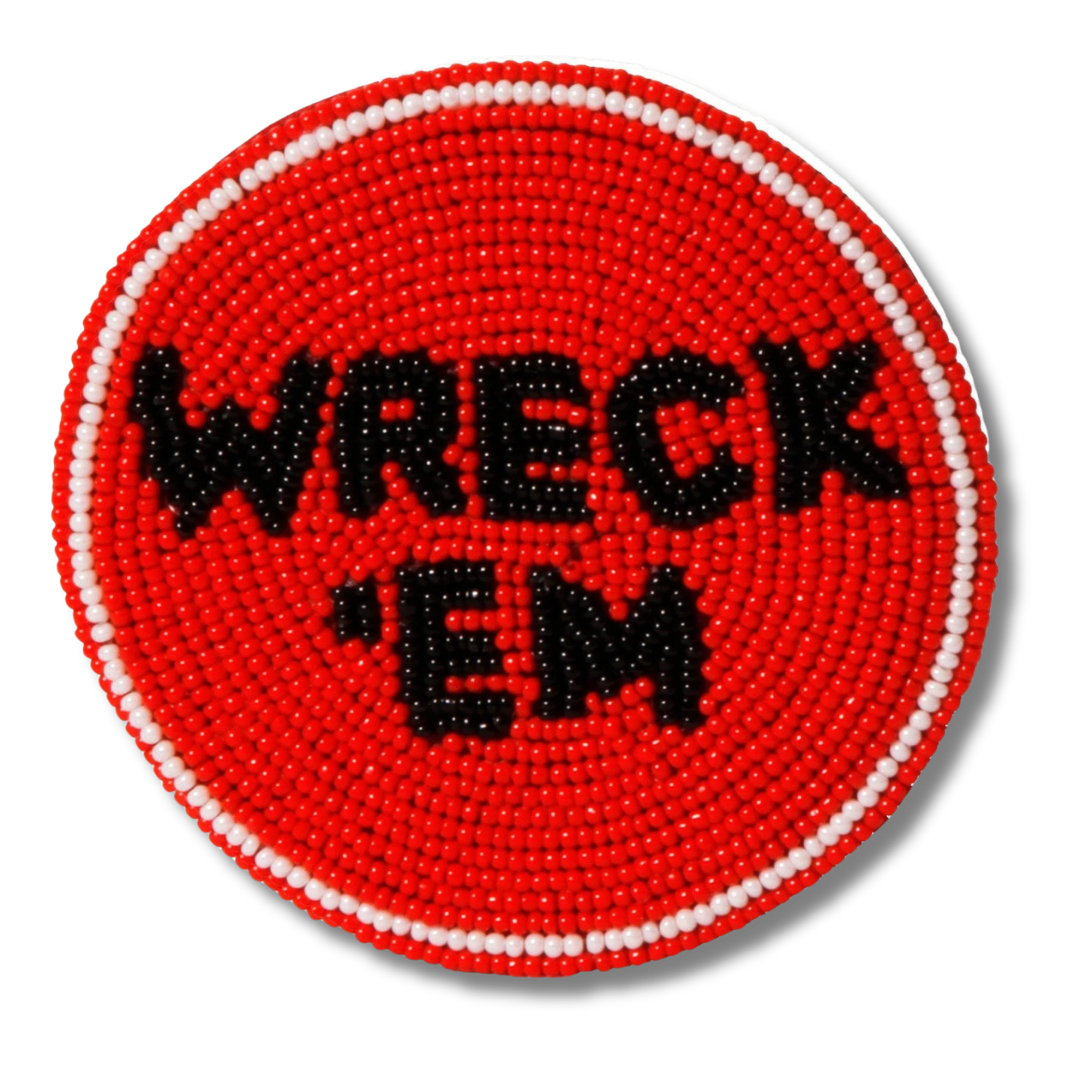 Wreck em Beaded Button