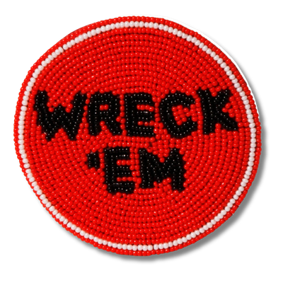 Wreck em Beaded Button