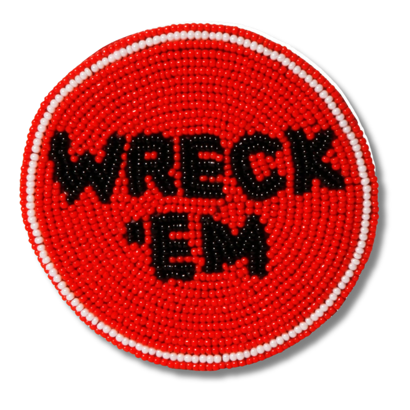 Wreck em Beaded Button