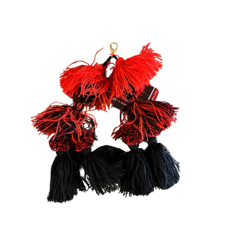 Tassle Red &amp; Black Mix