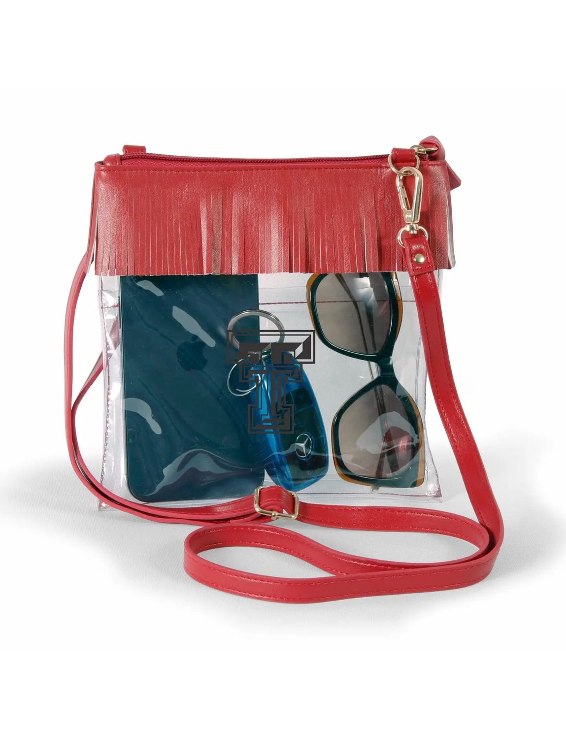 Fringe Crossbody Clear Purse