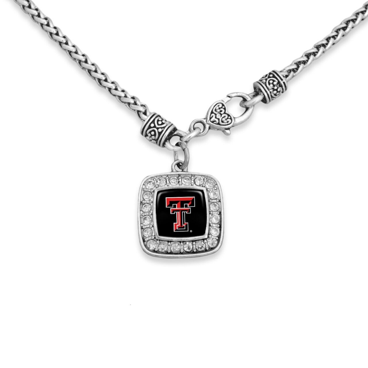 Square Crystal Clasp Necklace