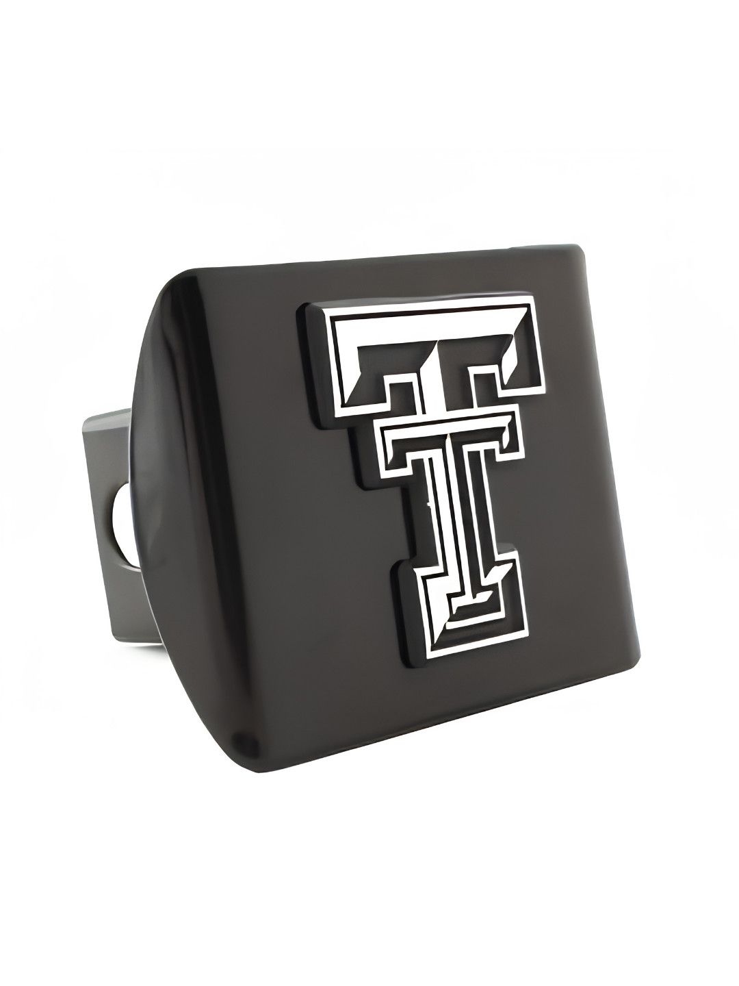 Hitch Cover Black with Classic Chrome Double T