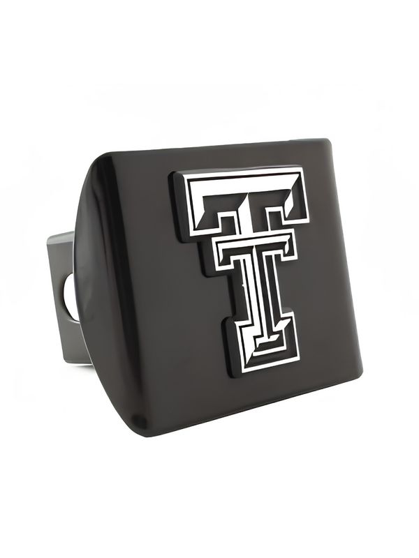 Hitch Cover Black with Classic Chrome Double T