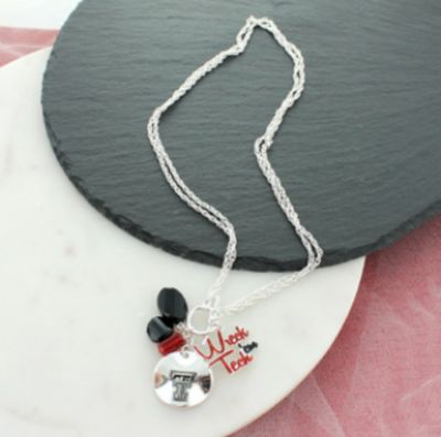 Wreck em Slogan Cluster Necklace