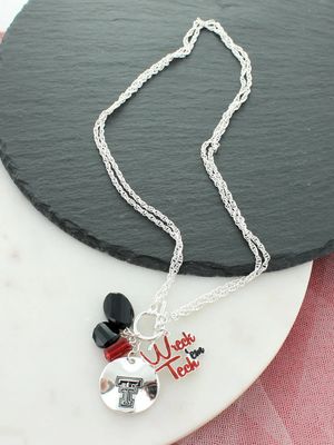 Wreck em Slogan Cluster Necklace