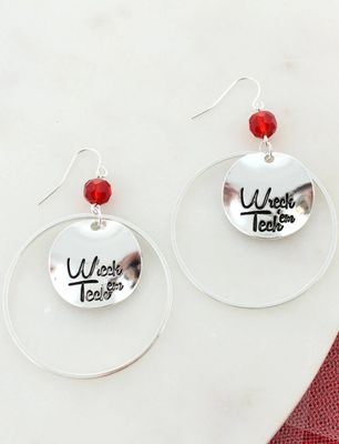 Wreck 'em Disc Dangle Earrings