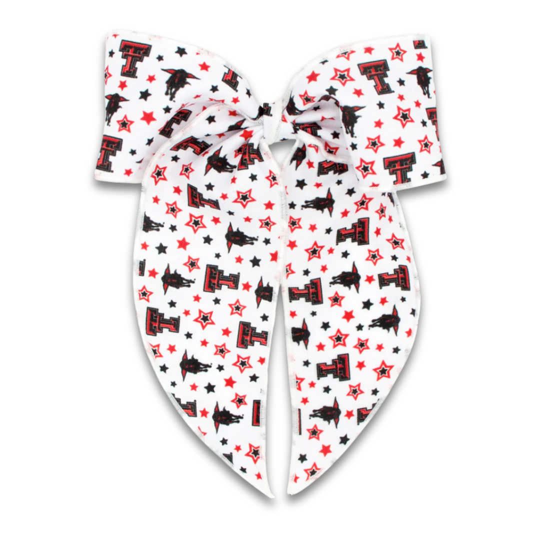 King College Star Print Tail Bow