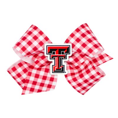 King Gingham Print Bow