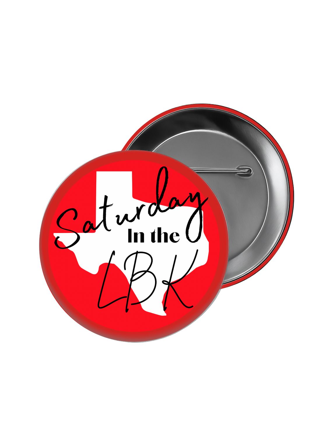 Saturdays in Lubbock 2" Game Day Button