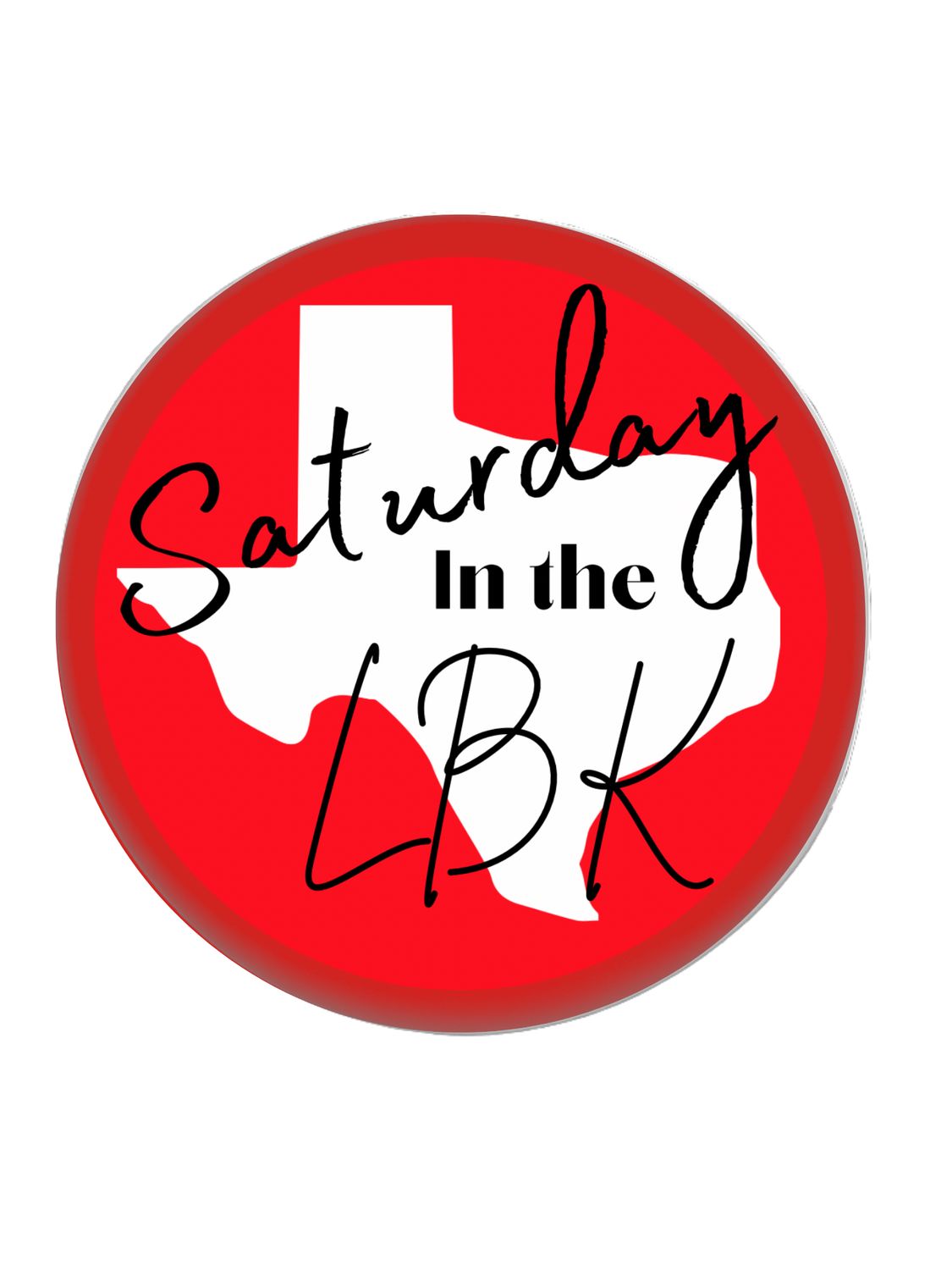 Saturdays in Lubbock 2" Game Day Button