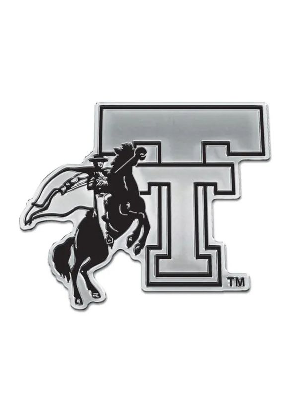 Horse &amp; Rider Chrome Auto Emblem