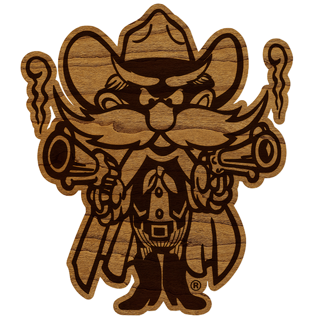 Raider Red Wood Magnet