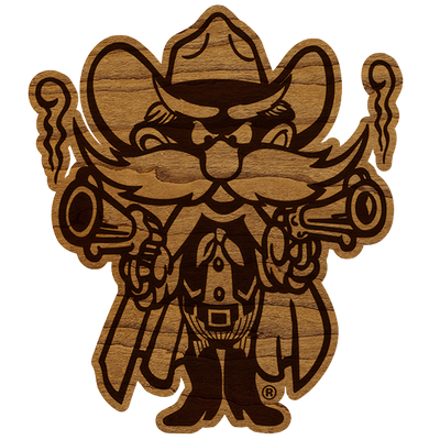 Raider Red Wood Magnet