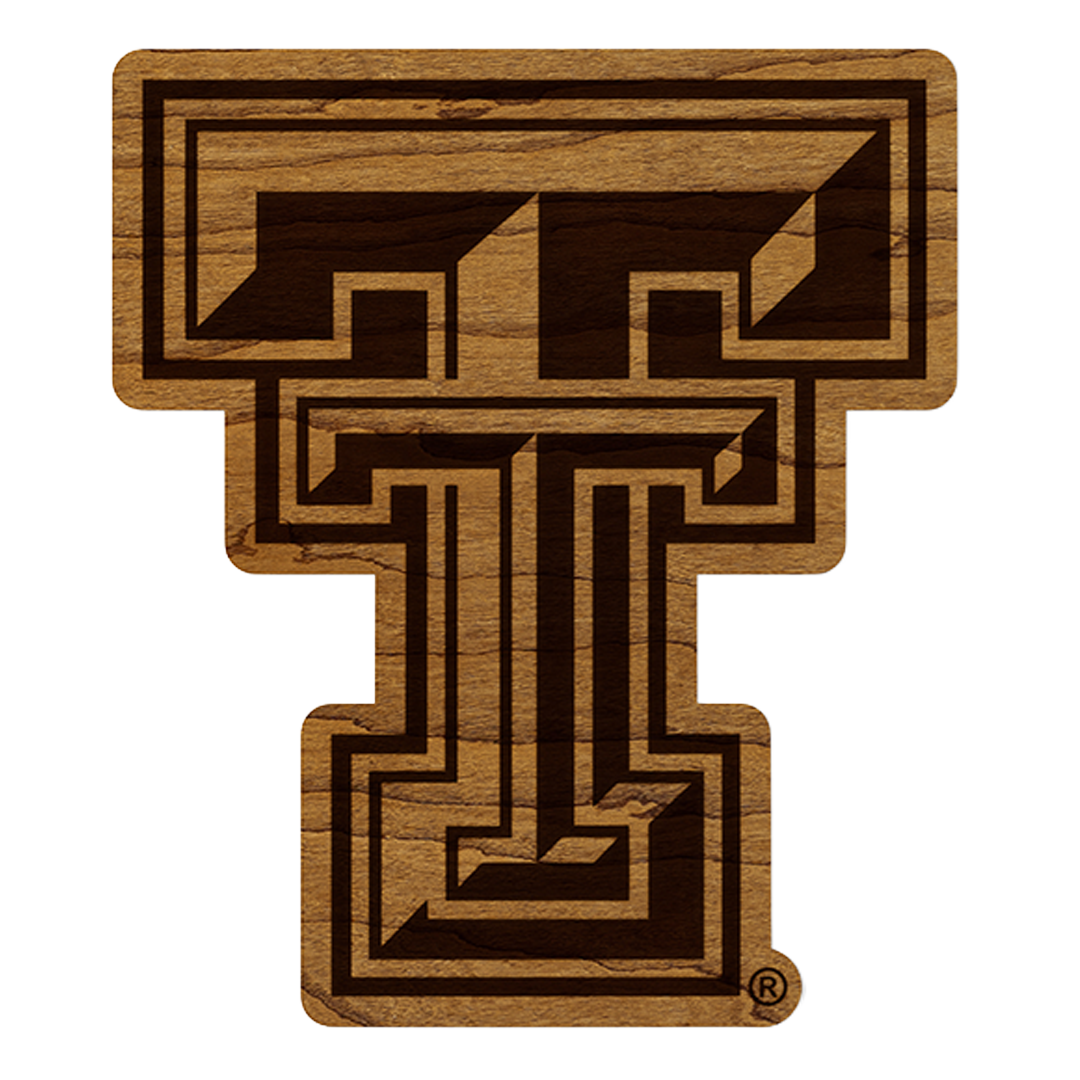 Wood Double T Magnet