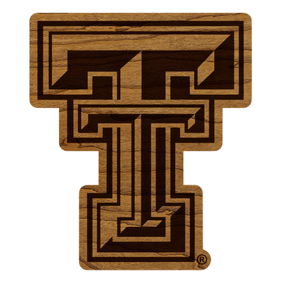 Wood Double T Magnet