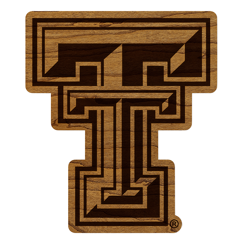Wood Double T Magnet