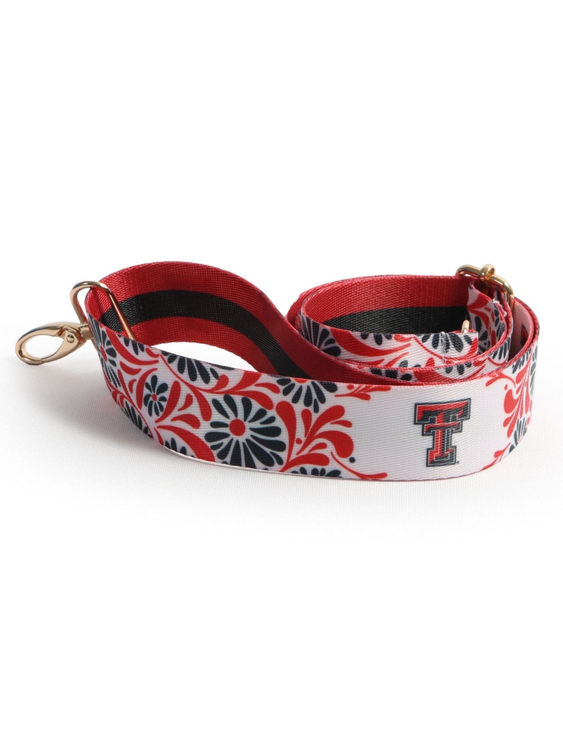 Floral Stripe Reversible Purse Strap