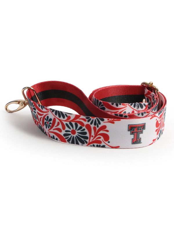 Floral Stripe Reversible Purse Strap
