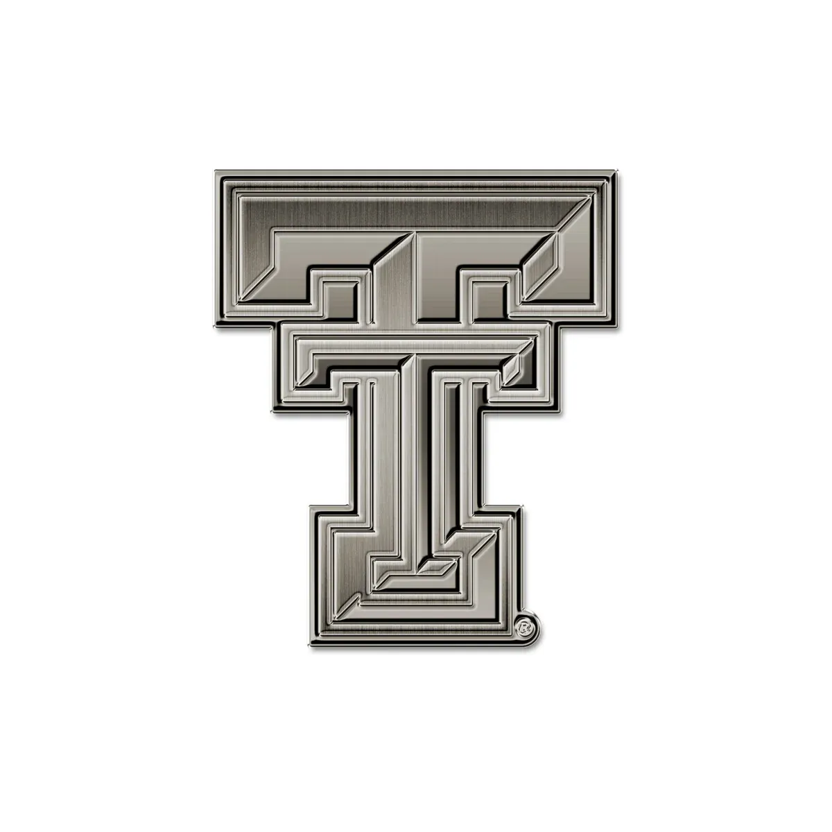 Antique Nickel Double T Auto Emblem