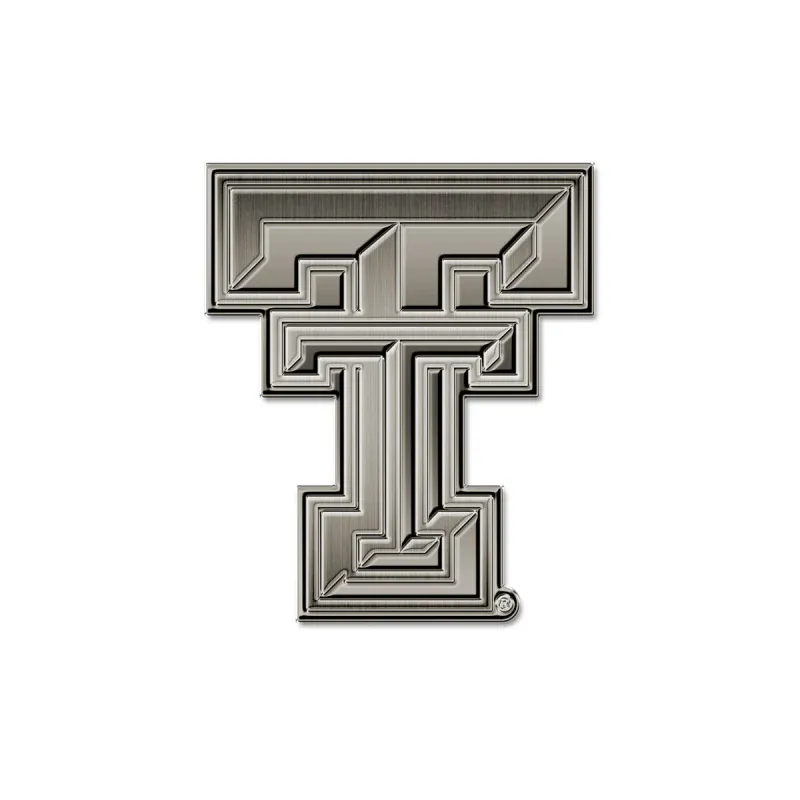 Antique Nickel Double T Auto Emblem