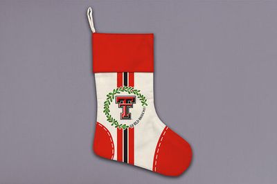 Wreath Red Raider Stocking