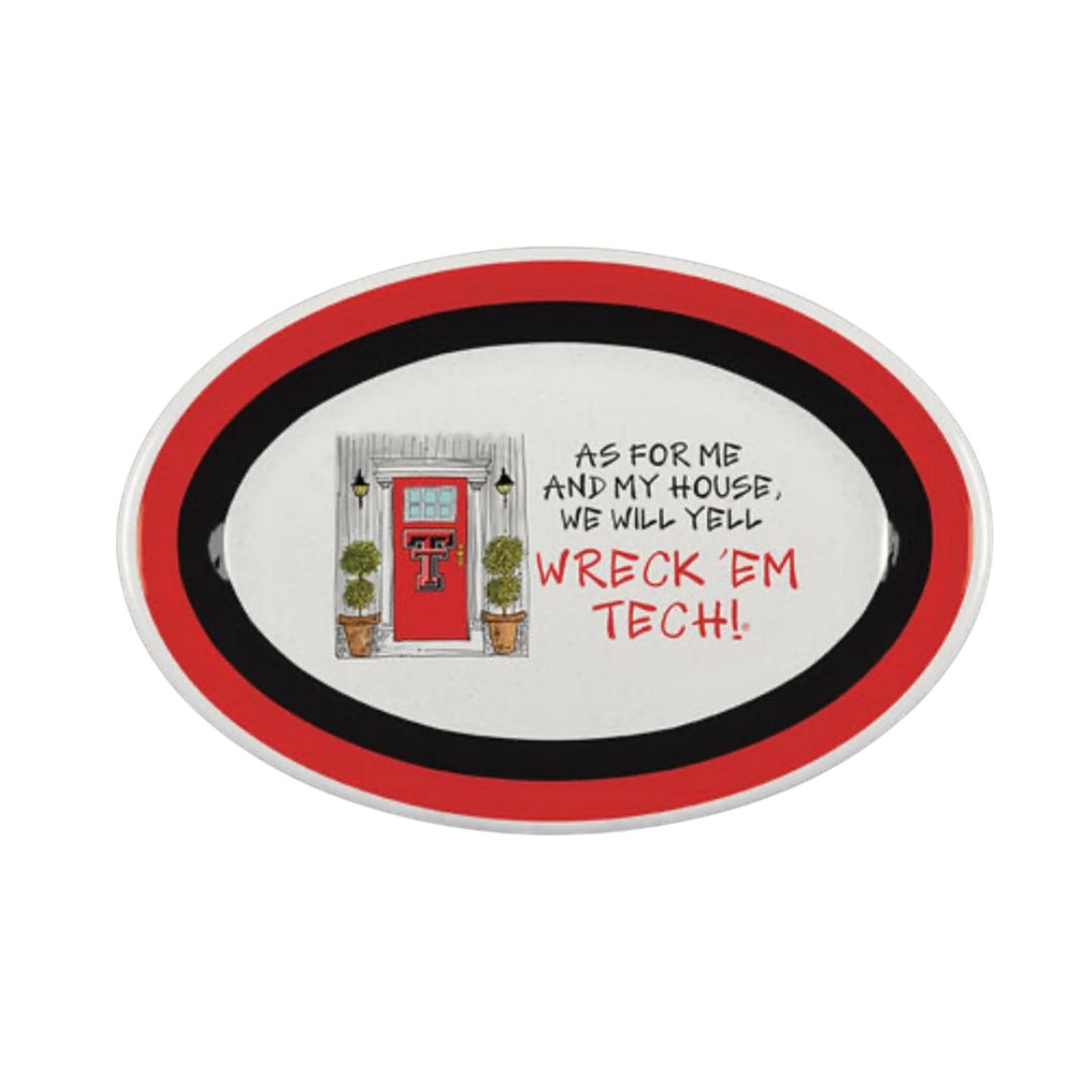 As for Me and My House Large Oval Plate