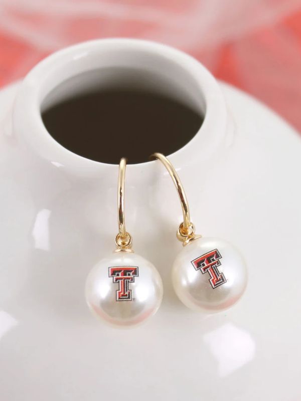 Pearl Gold Hoop Earrings