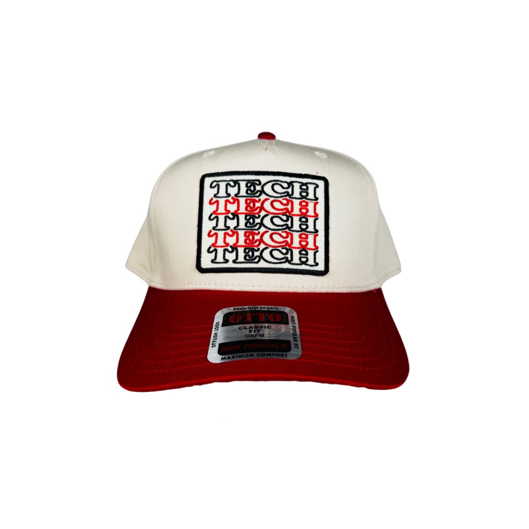 Repeat Tech Trucker Cap - Red/Natural