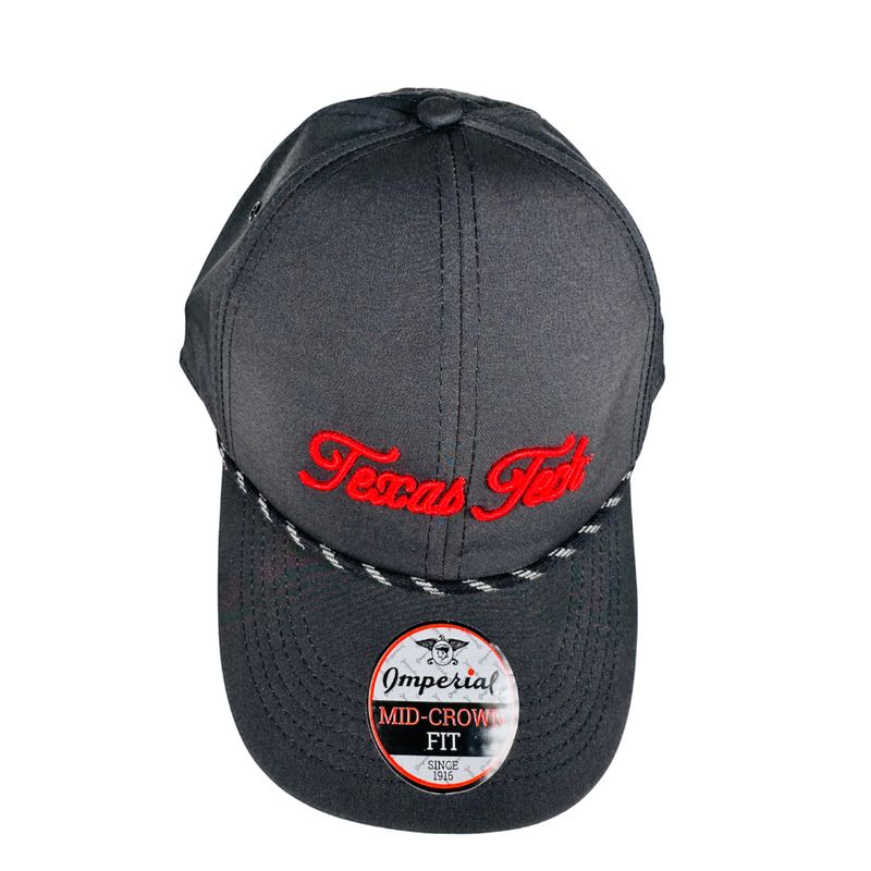 Habanero Puff Texas Tech Rope Cap - Black