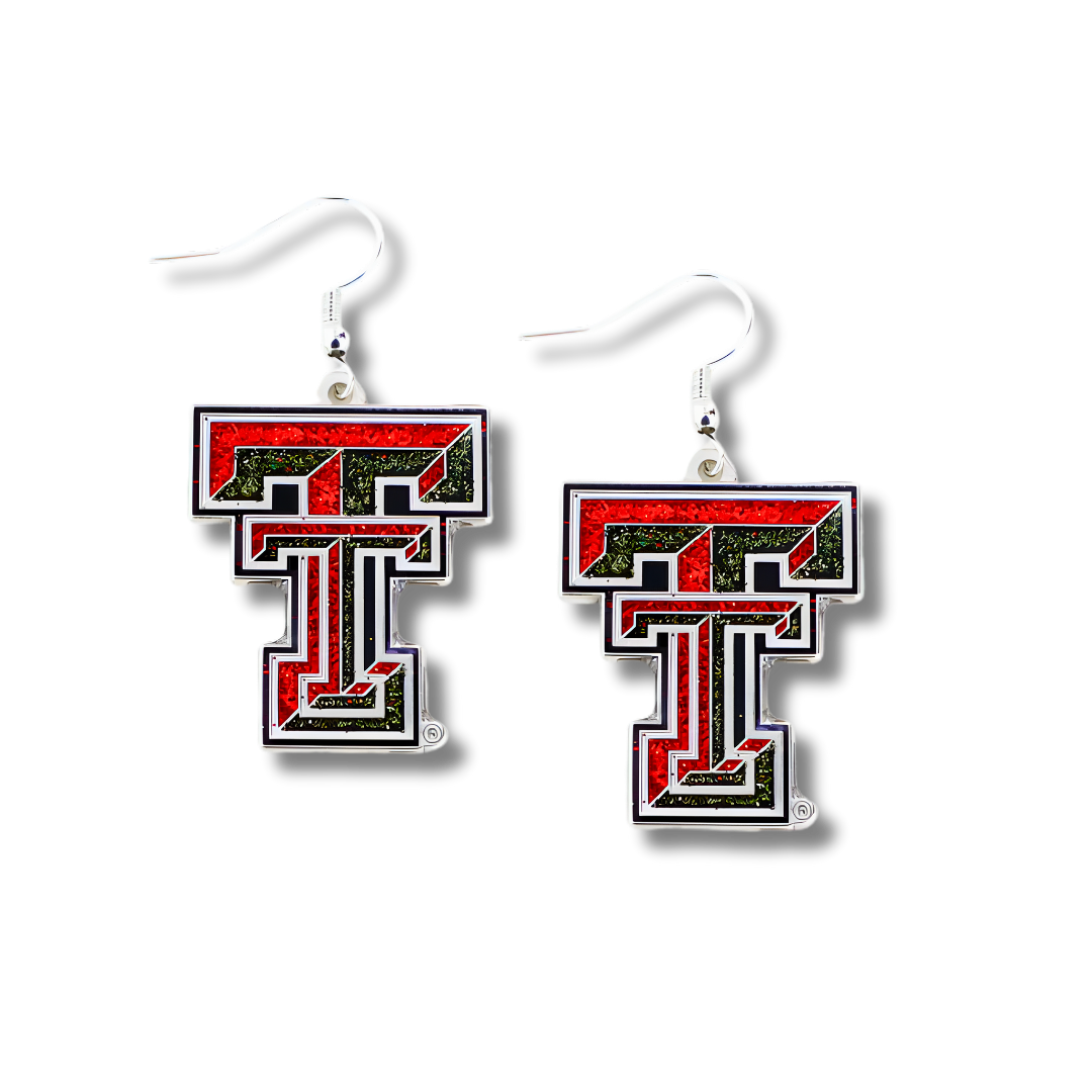Glitter Dazzle Double T Earrings