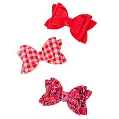 Clip On Bow Set of Three