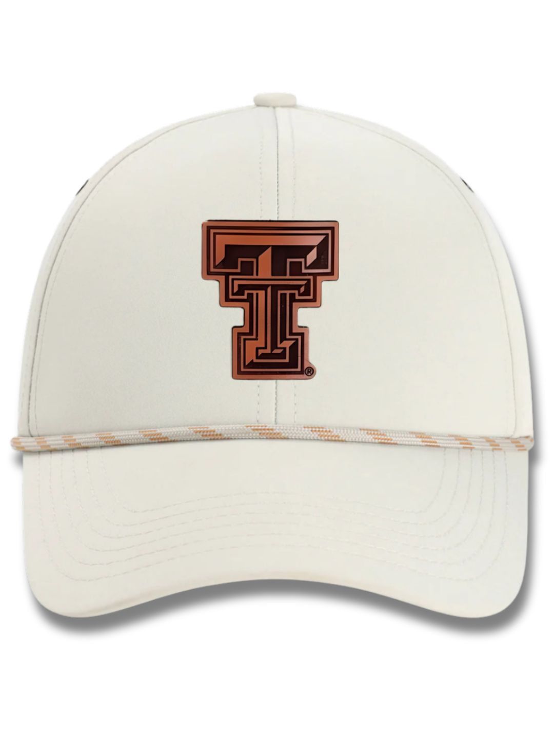 Habanero Double T Leather Patch Rope Cap - Putty