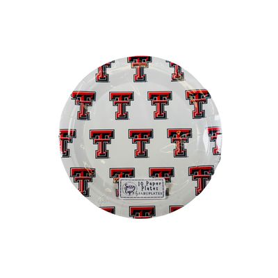 Double T Repeat Paper Plates- 7" - 10 Pack