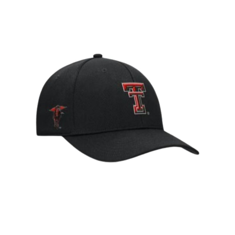 Rebound Double T Mesh Stretch Fit Cap - Black M/L