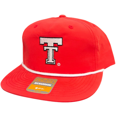 Gramps Rope Cap - Red with White Vintage Double T